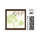 Green & Brown RSVP Postage Stamp