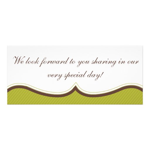 Green & Brown Str Boarding Pass Wedding Invitation