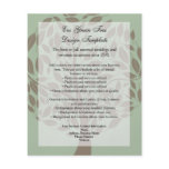 Green/Brown Stylized Eco Tree Recycled Paper Flyer