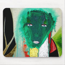 GREEN BRUXA mousepads by arteology GREEN BRUXA mousepads