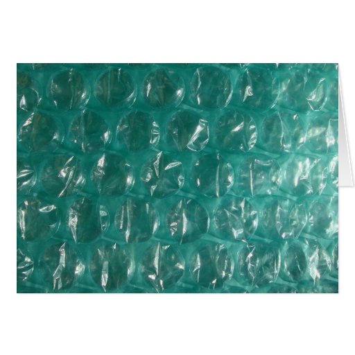 Green Bubble Wrap Card Zazzle