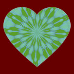 Green Bubble Zen Heart Sticker stickers