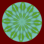 Green Bubble Zen Round Sticker stickers