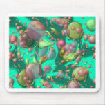 Green Bubbles Mousepads