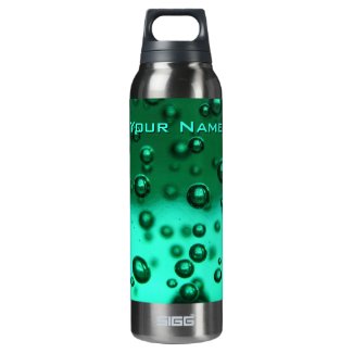 Green Bubbles Underwater Personamized Sigg Bottle