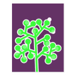Green Bubbletree Postcard postcards