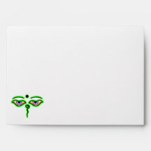 Green Buddha Eyes.png Envelopes