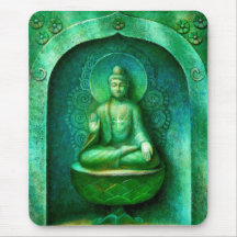 Green Buddha Mousepad