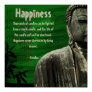 Green Buddha Statue Square Poster Customizable