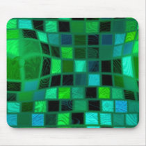 green bulgy tiles mouse mat