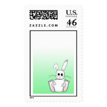 green bunny love! postage by potatocrisps green bunny love! postage