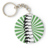 Green Burst Spine Keychain