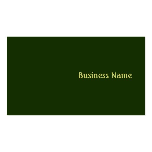 Green Business Cards