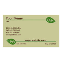 Green Business cards business cards