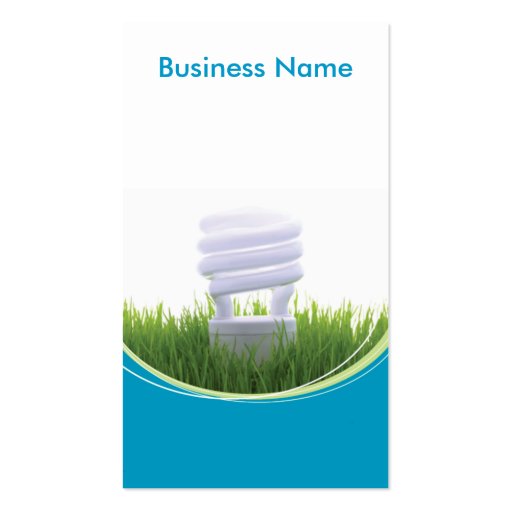 Green Business - custom Business Card Template (front side)