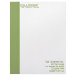 green business personalized letterhead