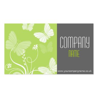 Green Butterflies Business Card