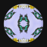 Green Butterflies Fridge Magnet