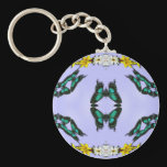 Green Butterflies Key Chain