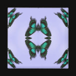 Green Butterflies Magnet