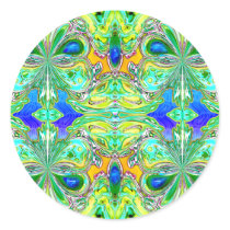 "Green Butterflies with Blue Gemstones" Stickers by Aquavel "Green Butterflies with Blue Gemstones" Stickers