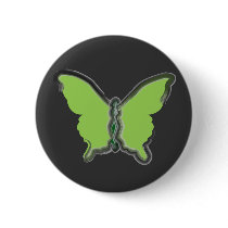 Green Butterfly Button