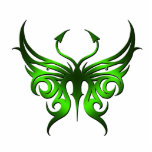 Green butterfly magnet. photo sculptures