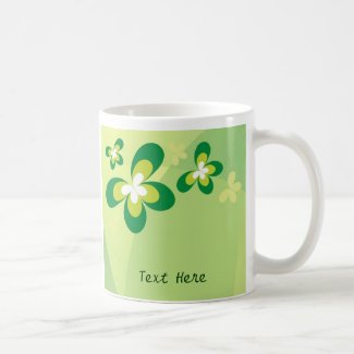 Green Butterfly Mug