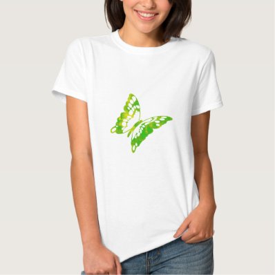 Green Butterfly Tee Shirt