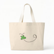 Green butterfly with Rainbow Trail bags