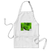 Green Button mums Apron