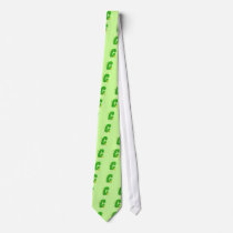 green C monogram ties