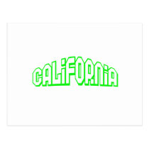 Green California Postcards