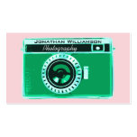 Green Camera Photography Business Cards