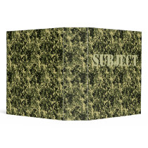 Green Camo Binder