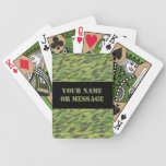 Green Camo Camouflage Military Hunter Pattern Card Deck