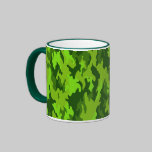 Green Camo Mug mugs