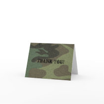 Green Camo - "Thank You" card by aaposton Green Camo - "Thank You" card