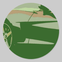 Green Camoflage Corvette stickers