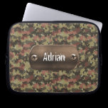 green camouflage army laptop sleeves