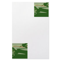 Green Camouflage Corvette stationery