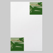 Green Camouflage Corvette stationery
