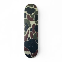 green Camouflage Skateboard