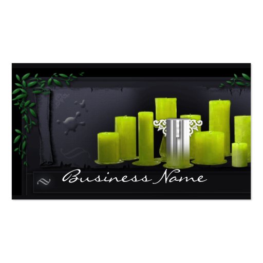 Green Candles Business Card