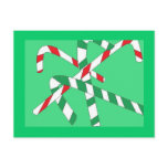 Green Candy Canes Postcards