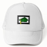 Green Cap Gold Tassel Hats