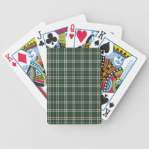 Green cape Breton tartan Bicycle Card Deck