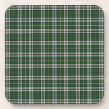Green cape Breton tartan Drink Coasters