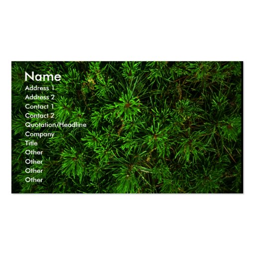green_card business card template (front side)
