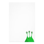 Green cartoon alien stationery Green cartoon alien stationery